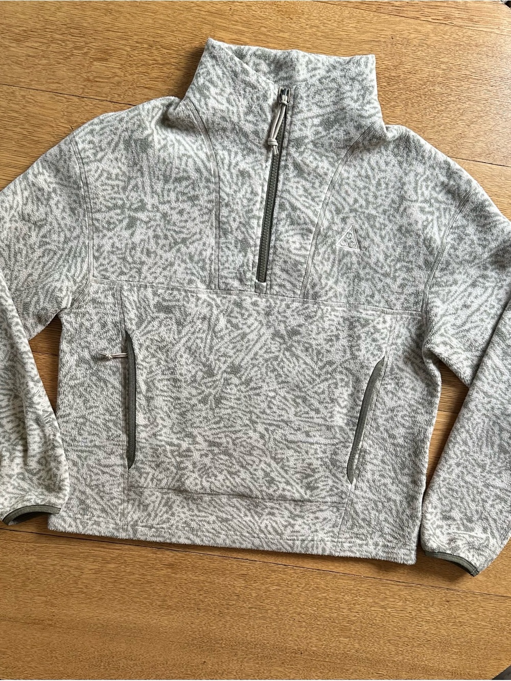 Nike ACG Wolf Tree Half Zip Polartec Fleece Pullover Size Small